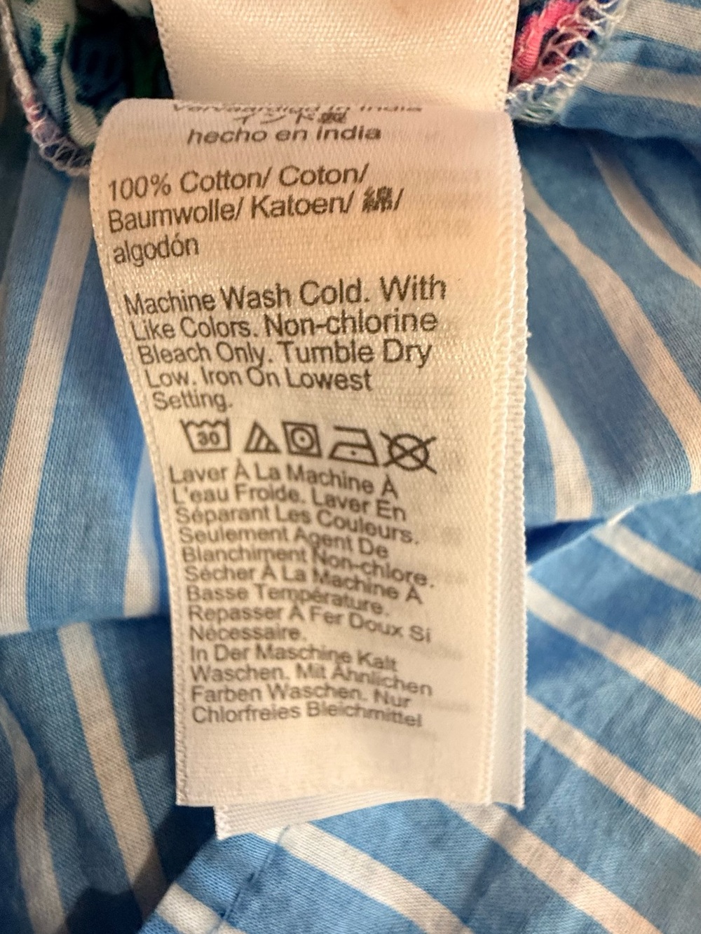 J.Crew Floral Mixed Print Sundress Tiered Striped Hem Cotton Cottagecore Dress - Picture 7 of 10